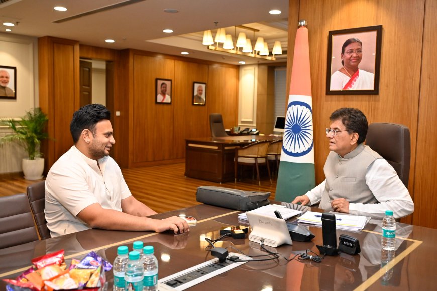 ತಂಬಾಕು ಹರಾಜು ಕಾರ್ಯ ವಿಧಾನ ಸುಧಾರಣೆಗೆ ಸಂಸದರ ಆಗ್ರಹ;  ಕೊಡಗು ಕಾಫಿ ಮಂಡಳಿ ಸಮಸ್ಯೆ ನಿವಾರಣೆಗೆ  ಕೇಂದ್ರ ಸಚಿವ ಪಿಯೂಷ್‌ ಭೇಟಿ ಮಾಡಿ ಮನವಿ ಸಲ್ಲಿಸಿದ ಯುದವೀರ್‌ ಒಡೆಯರ್‌