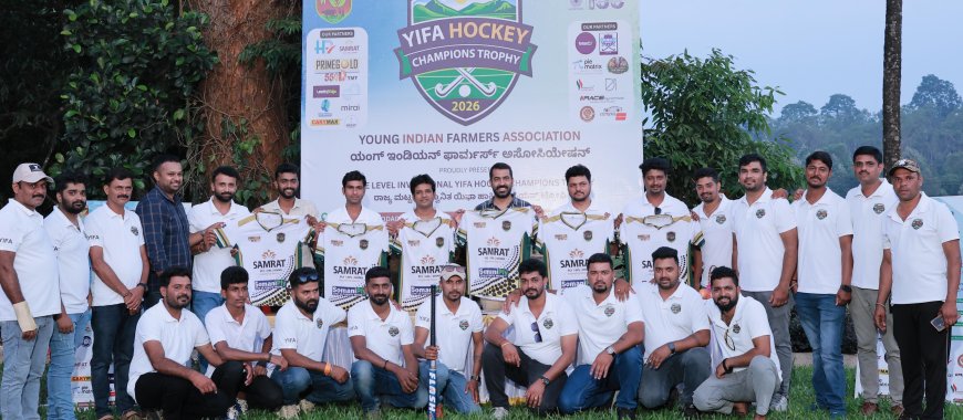 ಯಿಫಾ ಹಾಕಿ ಚಾಂಪಿಯನ್ ಟ್ರೋಫಿ; ಆತಿಥೇಯ ಯಿಫಾ ತಂಡದ ಜರ್ಸಿ ಅನಾವರಣಗೊಳಿಸಿದ ಶಾಸಕ ಡಾ.ಮಂತರ್ ಗೌಡ