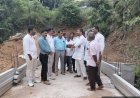 ಡಾ ಮಂತರ್ ಗೌಡ ರವರಿಂದ ಸೇತುವೆ ಕಾಮಗಾರಿ ವೀಕ್ಷಣೆ