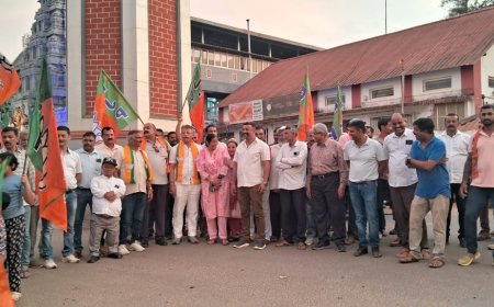 ಪಂಚರಾಜ್ಯ ಚುನಾವಣಾ ಫಲಿತಾಂಶ;ವಿರಾಜಪೇಟೆಯಲ್ಲಿ ಬಿಜೆಪಿ ವಿಜಯೋತ್ಸವ