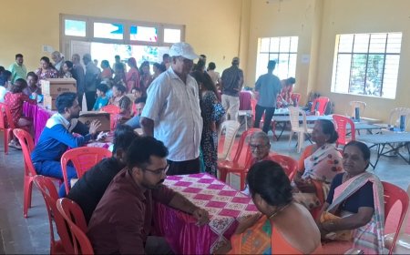ಶನಿವಾರಸಂತೆಯಲ್ಲಿ ಯಶಸ್ವಿಯಾಗಿ ನಡೆದ ಉಚಿತ ಆರೋಗ್ಯ ತಪಾಸಣಾ ಶಿಬಿರ
