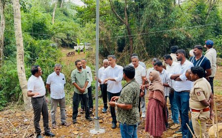 ಆನೆ ಹಾವಳಿ ತಡೆಗಟ್ಟಲು  28ಲಕ್ಷ ವೆಚ್ಚದಲ್ಲಿ ಹ್ಯಾಂಗಿಂಗ್ ಸೋಲಾರ್ ಪೆನ್ಸಿಂಗ್ ಕಾಮಗಾರಿಗೆ ಶಾಸಕ‌‌ ಎಎಸ್ ಪೊನ್ನಣ್ಣ ಚಾಲನೆ
