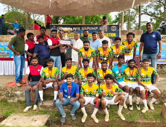 ಕೊಡಗು ಜಿಲ್ಲಾ ಮಟ್ಟದ ಫುಟ್ಬಾಲ್ ಲೀಗ್ ಪಂದ್ಯಾವಳಿ: ಎಸ್.ಆರ್.ವಿ ಚಾಂಪಿಯನ್