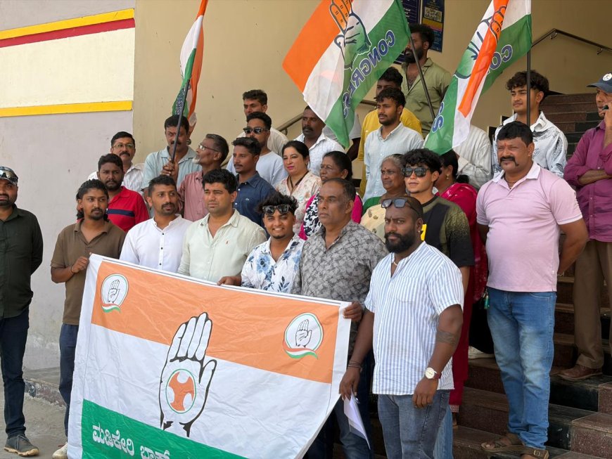 ಗ್ಯಾಸ್ ಬೆಲೆ‌ ಏರಿಕೆ ಖಂಡಿಸಿ ಮಡಿಕೇರಿ ಬ್ಲಾಕ್ ಯುವ ಕಾಂಗ್ರೆಸ್ ಪ್ರತಿಭಟನೆ