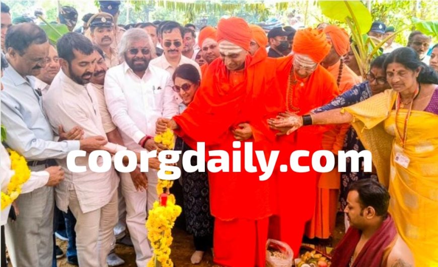 ದುಬಾರೆಯಲ್ಲಿ ನೂತನ ತೂಗುಸೇತುವೆ ಕಾಮಗಾರಿಗೆ ಅರಣ್ಯ ಸಚಿವ ಈಶ್ವರ ಖಂಡ್ರೆ ಚಾಲನೆ