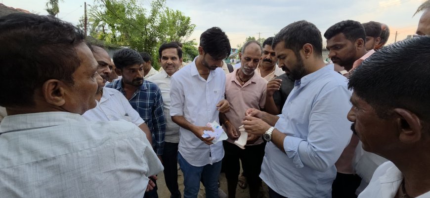 ಕುಶಾಲನಗರ:ರಸ್ತೆ ಅಪಘಾತದಲ್ಲಿ ಗಾಯಗೊಂಡ ಬೈಕ್ ಸವಾರನಿಗೆ ಸ್ಥಳದಲ್ಲೇ ಚಿಕಿತ್ಸೆ ನೀಡಿದ ಶಾಸಕ ಡಾಕ್ಟರ್ ‌ಮಂತರ್ ಗೌಡ