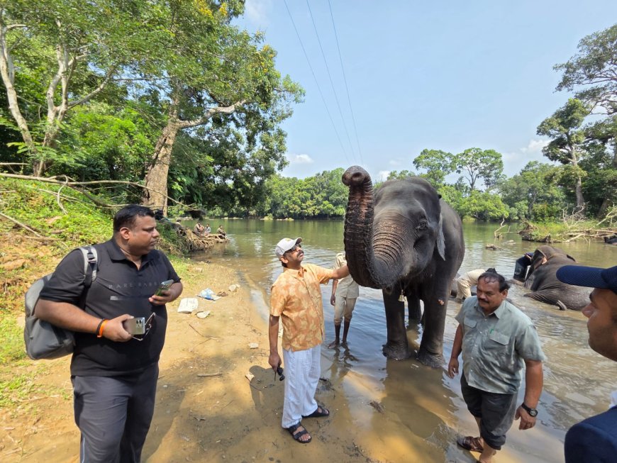 ದುಬಾರೆ  ಸಾಕಾನೆ ಶಿಬಿರಕ್ಕೆ ಜಾರ್ಖಂಡ್ ಮುಖ್ಯಮಂತ್ರಿ ಹೇಮಂತ್ ಸೊರೇನ್ ಭೇಟಿ