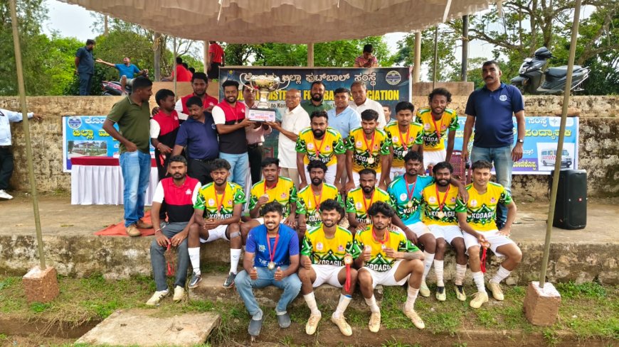 ಕೊಡಗು ಜಿಲ್ಲಾ ಮಟ್ಟದ ಫುಟ್ಬಾಲ್ ಲೀಗ್ ಪಂದ್ಯಾವಳಿ: ಎಸ್.ಆರ್.ವಿ ಚಾಂಪಿಯನ್