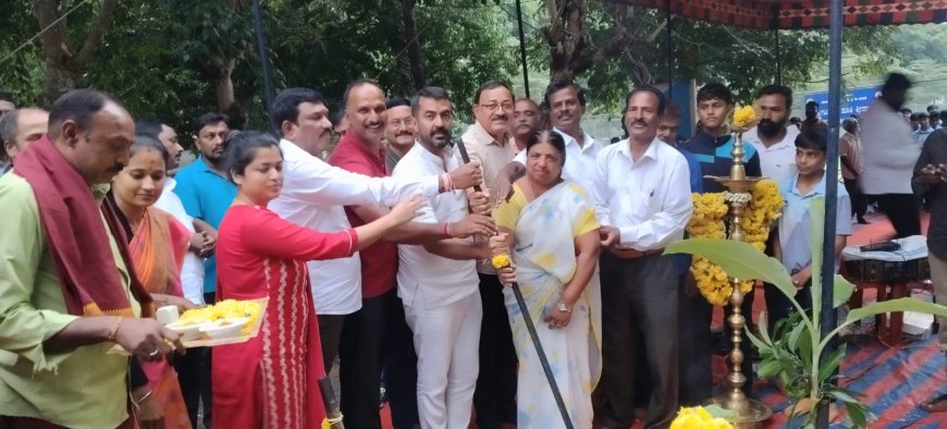 ಕೂಡಿಗೆ : ರೂ.3.ಕೋಟಿ ವೆಚ್ಚದ ಆಸ್ಟ್ರೋ ಟರ್ಫ್  ಮೈದಾನದ ಹೆಚ್ಚುವರಿ  ಕಾಮಗಾರಿಗೆ ಭೂಮಿ ಪೂಜೆ
