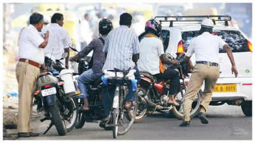 ಮಡಿಕೇರಿ: ಸಂಚಾರಿ ನಿಯಮ ಉಲ್ಲಂಘನೆ,ಚಾಲಕನಿಗೆ ಮೂರು ಸಾವಿರ ರೂ ದಂಡ