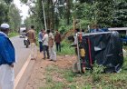 ಓವರ್‌ಟೇಕ್ ಯತ್ನ: ಆಟೋಗೆ ಖಾಸಗಿ ಬಸ್ ಡಿಕ್ಕಿ, ಚಾಲಕ ಗಂಭೀರ