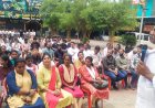 ಕುಶಾಲನಗರ :ನಿಸರ್ಗಧಾಮ ಟೂರಿಸ್ಟ್ ಸೆಂಟರ್ ಕಾರ್ಮಿಕರ ಪ್ರತಿಭಟನಾ ಸಭೆ