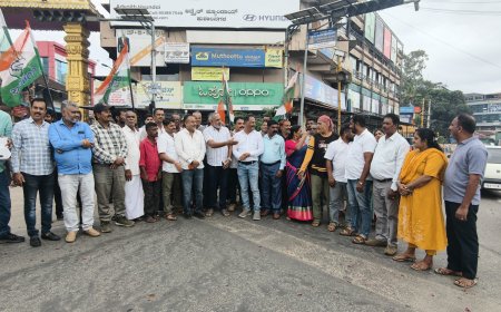 ಡಿ.ಕೆ.ಶಿವಕುಮಾರ್ ಪ್ರಮಾಣವಚನ: ಕಾಂಗ್ರೆಸ್ ಸಂಭ್ರಮಾಚರಣೆ