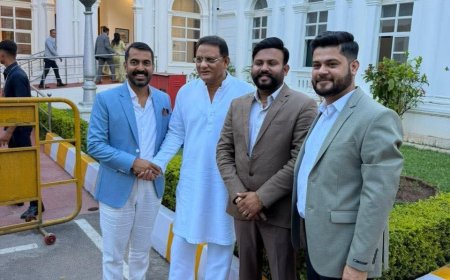 ಭಾರತ ಕ್ರಿಕೆಟ್ ತಂಡದ ಮಾಜಿ ನಾಯಕ ಮೊಹಮ್ಮದ್ ಅಝರುದ್ದೀನ್ ಅವರನ್ನು ಭೇಟಿ ಮಾಡಿದ ಶಾಸಕ ಡಾ.ಮಂತರ್ ಗೌಡ