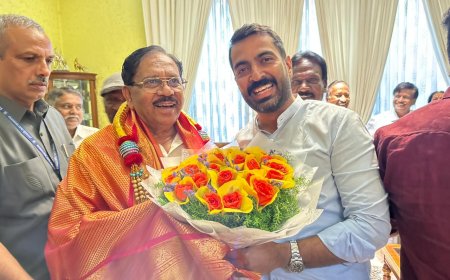 ಉಪಮುಖ್ಯಮಂತ್ರಿ ಡಾ.ಜಿ ಪರಮೇಶ್ವರ್ ಅವರನ್ನು ಭೇಟಿಮಾಡಿದ ಶಾಸಕ ಡಾ.ಮಂತರ್ ಗೌಡ
