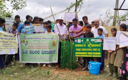 ಧರ್ಮಸ್ಥಳ ಗ್ರಾಮಾಭಿವೃದ್ಧಿ ಯೋಜನೆ: ಕೂಡ್ಲೂರು ಶಾಲೆಯಲ್ಲಿ ಪರಿಸರ ಜಾಗೃತಿ ಕಾರ್ಯಕ್ರಮ ಪರಿಸರ ಸಂರಕ್ಷಣೆ ನಮ್ಮೆಲ್ಲರ ಆದ್ಯ ಕರ್ತವ್ಯ: ವಿಠಲ ಸಾಲಿಯಾನ
