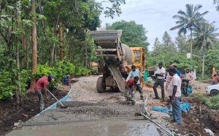ಆಲೂರು ಸಿದ್ದಾಪುರ ಗ್ರಾಮ ಪಂಚಾಯತ್ ವ್ಯಾಪ್ತಿಯಲ್ಲಿ ಕಾಂಕ್ರೀಟ್ ರಸ್ತೆ ಕಾಮಗಾರಿ