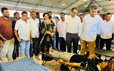 ವಿರಾಜಪೇಟೆಯಲ್ಲಿ ಸಹಾರ ಫ್ರೆಂಡ್ಸ್ ರಕ್ತದಾನ ಶಿಬಿರ ಉದ್ಘಾಟಿಸಿದ ಶಾಸಕ ಎಎಸ್ ಪೊನ್ನಣ್ಣ