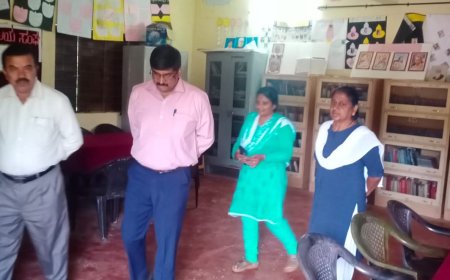 ಕಡಗದಾಳು ಸರ್ಕಾರಿ ಪ್ರೌಢಶಾಲೆಗೆ ಜಿಲ್ಲಾಧಿಕಾರಿ ಭೇಟಿ