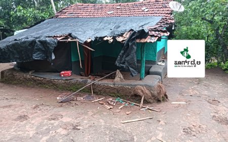 ಮನೆಯ ಮೇಲೆ ಕಾಡಾನೆ ದಾಳಿ: ಕುಟುಂಬಸ್ಥರು ಪ್ರಾಣಾಪಾಯದಿಂದ ಪಾರು