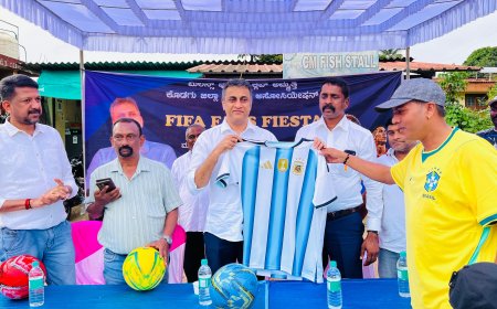 ಅಮ್ಮತ್ತಿಯಲ್ಲಿ ಫಿಫಾ ಫ್ಯಾನ್ಸ್ ಫೀಸ್ಟಾ: ಅಂತರರಾಷ್ಟ್ರೀಯ ಗುಣಮಟ್ಟದ ಮೈದಾನದ ಭರವಸೆ ನೀಡಿದ ಶಾಸಕ ಪೊನ್ನಣ್ಣ