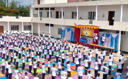 ಜ್ಞಾನಗಂಗಾ ವಸತಿ ಶಾಲೆಯಲ್ಲಿ   ಅಂತರಾಷ್ಟ್ರೀಯ ಯೋಗ ದಿನ