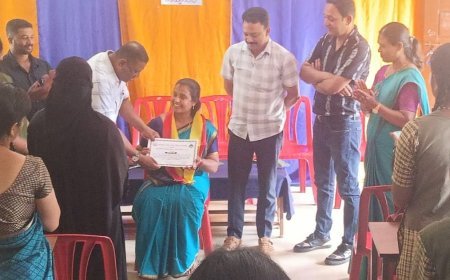 ಕನ್ನಡ ಶಿಕ್ಷಕಿ ಪಿ.ಎಸ್. ಭವ್ಯ ಅವರಿಗೆ  ಸನ್ಮಾನ