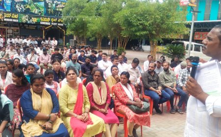 ಕುಶಾಲನಗರ :ನಿಸರ್ಗಧಾಮ ಟೂರಿಸ್ಟ್ ಸೆಂಟರ್ ಕಾರ್ಮಿಕರ ಪ್ರತಿಭಟನಾ ಸಭೆ