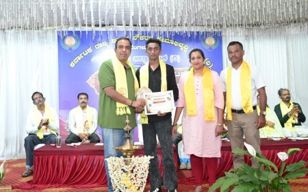 ಎಸ್‌ಎಸ್‌ಎಲ್‌ಸಿ ಸಾಧಕ ವಿದ್ಯಾರ್ಥಿ ಬಿ.ಆರ್. ಭವಿಷ್‌ಗೆ ಪ್ರತಿಭಾ ಪುರಸ್ಕಾರ ಸನ್ಮಾನ