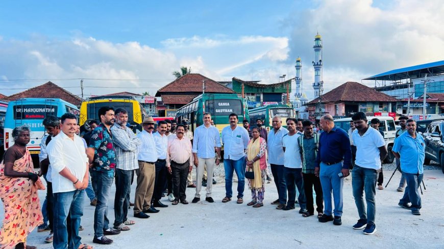 ಗೋಣಿಕೊಪ್ಪ:ಪೂರ್ಣಗೊಂಡ ನೂತನ ಬಸ್ಸ್ ತಂಗುದಾಣದ ಕಾಮಗಾರಿ ಪರಿಶೀಲನೆ ನಡೆಸಿದ ಶಾಸಕ ಎಎಸ್ ಪೊನ್ನಣ್ಣ