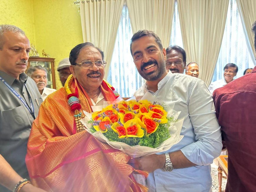 ಉಪಮುಖ್ಯಮಂತ್ರಿ ಡಾ.ಜಿ ಪರಮೇಶ್ವರ್ ಅವರನ್ನು ಭೇಟಿಮಾಡಿದ ಶಾಸಕ ಡಾ.ಮಂತರ್ ಗೌಡ
