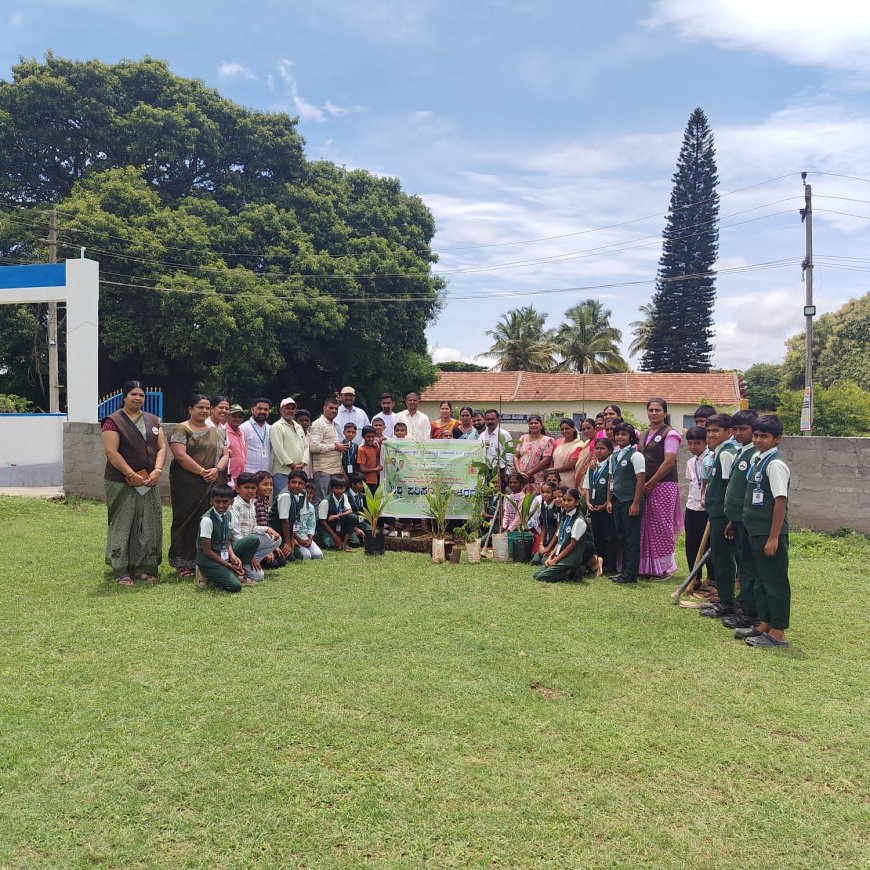 ಹೆಬ್ಬಾಲೆ : ಎಆರ್ ಪಬ್ಲಿಕ್ ಶಾಲೆಯಲ್ಲಿ ಪರಿಸರ ದಿನಾಚರಣೆ