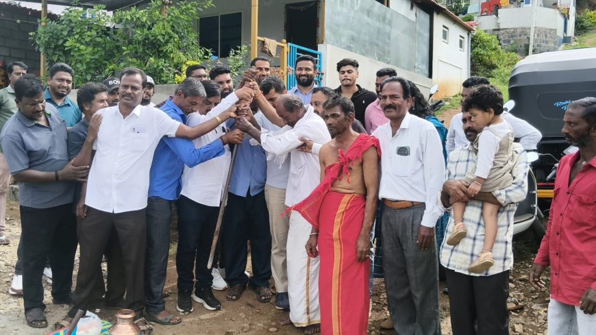 20ಲಕ್ಷ ರೂ ವೆಚ್ಚದ ಕಾಮಗಾರಿಗೆ ಚಾಲನೆ ನೀಡಿದ ಶಾಸಕ ಡಾ.ಮಂತರ್ ಗೌಡ