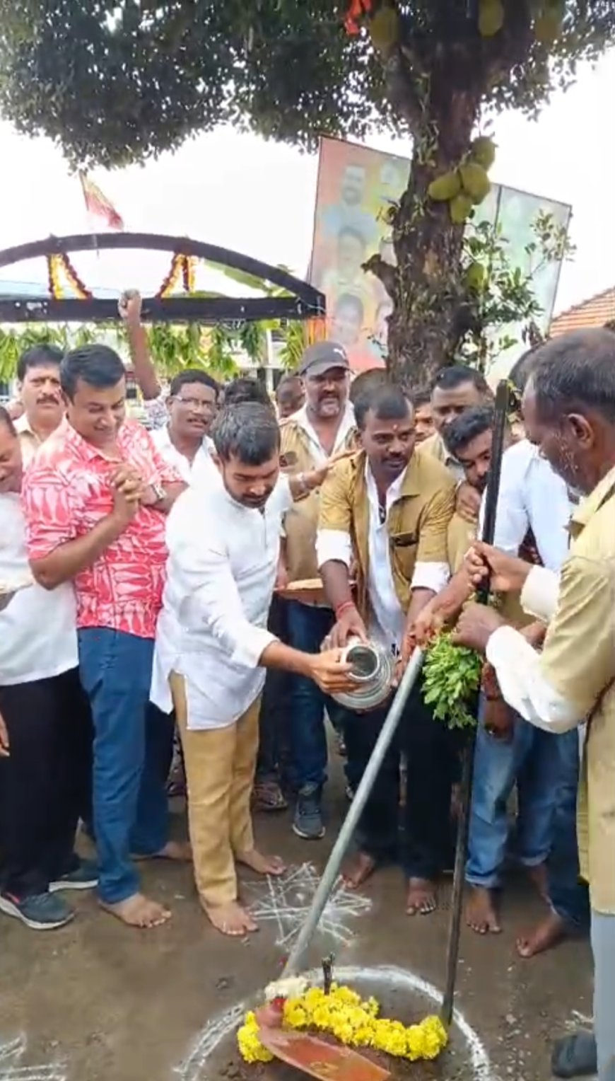 ಶನಿವಾರಸಂತೆಯಲ್ಲಿ ಆಟೋ ನಿಲ್ದಾಣಕ್ಕೆ ಶಾಸಕ ಡಾ. ಮಂತರ್ ಗೌಡ ಭೂಮಿ ಪೂಜೆ