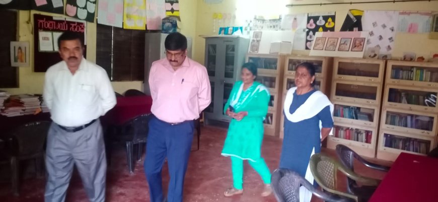 ಕಡಗದಾಳು ಸರ್ಕಾರಿ ಪ್ರೌಢಶಾಲೆಗೆ ಜಿಲ್ಲಾಧಿಕಾರಿ ಭೇಟಿ