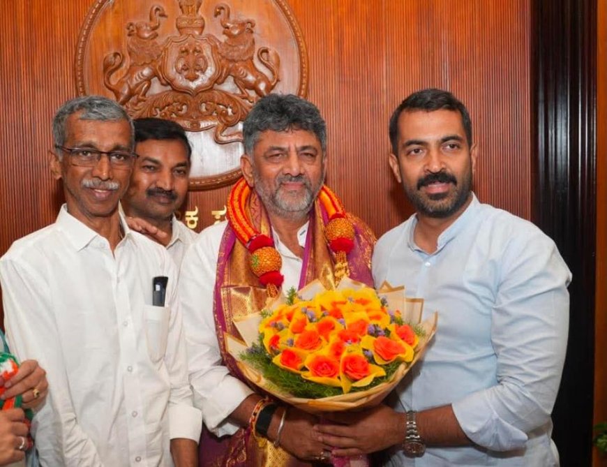 ಮುಖ್ಯಮಂತ್ರಿ ಡಿಕೆ ಶಿವಕುಮಾರ್ ಅವರನ್ನು ಭೇಟಿಯಾದ ಶಾಸಕ ಡಾ. ಮಂತರ್ ಗೌಡ