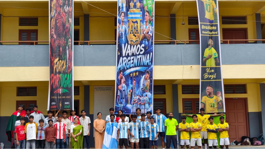 ಅಮ್ಮತ್ತಿಯ ಗುಡ್ ಶೆಫರ್ಡ್ ಕಾಲೇಜಿನಲ್ಲಿ ಫಿಫಾ ವಿಶ್ವಕಪ್ ಕ್ರೇಜ್