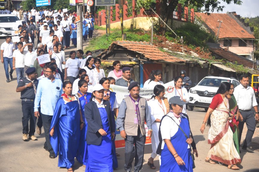 ಯೋಗ ದಿನಾಚರಣೆ ಪ್ರಯುಕ್ತ ಜಾಥಾ