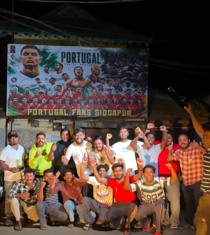 ಸಿದ್ದಾಪುರದಲ್ಲಿ ಕ್ರೀಡಾಭಿಮಾನಿಗಳ ಫಿಫಾ ವರ್ಲ್ಡ್ ಕಪ್ ಫುಟ್ಬಾಲ್ ಉತ್ಸವ