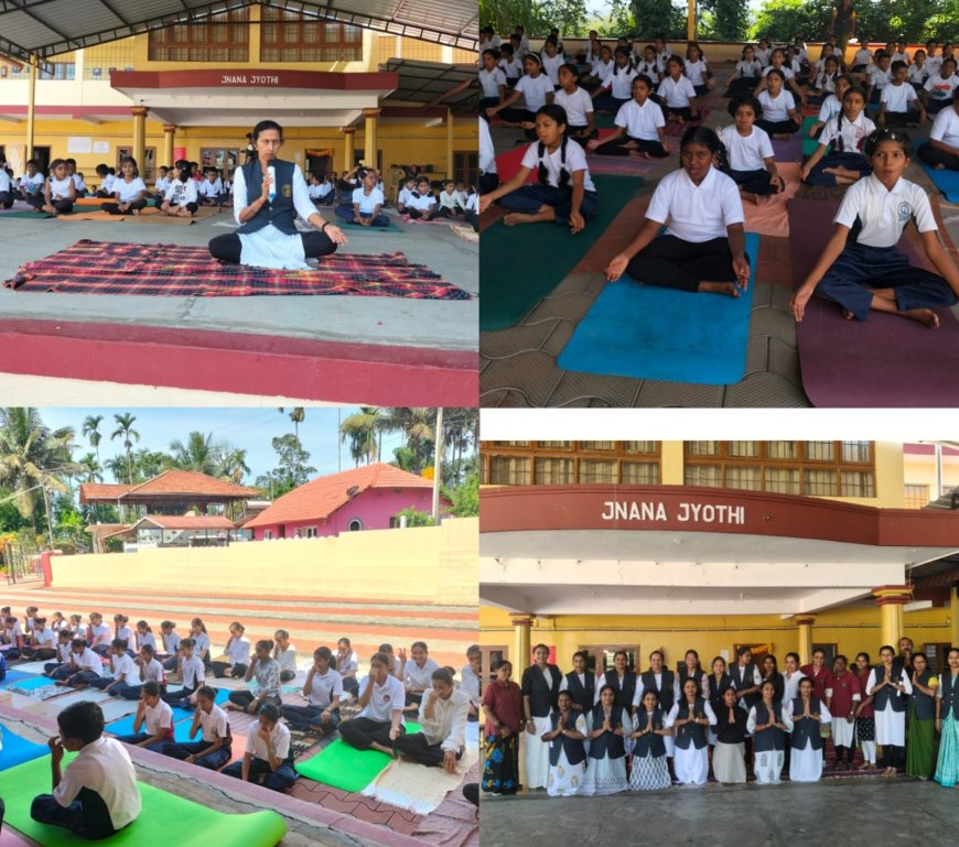 ಮೂರ್ನಾಡು ಜ್ಞಾನ ಜ್ಯೋತಿ ವಿದ್ಯಾಸಂಸ್ಥೆಯಲ್ಲಿ ಅಂತರರಾಷ್ಟ್ರೀಯ ಯೋಗ ದಿನಾಚರಣೆ