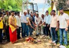 ಕೆ.ಬಾಡಗ: ಚಂದನಕೇರೆ ಹಾಡಿಗೆ ನೂತನ ರಸ್ತೆಗೆ ಭೂಮಿ ಪೂಜೆ:  ರೂ.75 ಲಕ್ಷ ವೆಚ್ಚದಲ್ಲಿ ಕಾಮಗಾರಿ