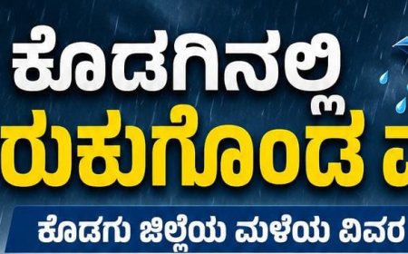 ಕೊಡಗು ಜಿಲ್ಲೆಯ ಮಳೆ ವಿವರ