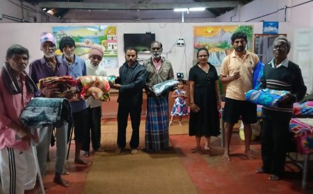 ಎ.ಎಸ್. ಪೊನ್ನಣ್ಣ ಹುಟ್ಟುಹಬ್ಬ: ವೃದ್ಧಾಶ್ರಮದಲ್ಲಿ  ಪಿಯೂಷ್ ಪೆರೇರಾ ಕುಟುಂಬದಿಂದ ನಿರಾಶ್ರಿತರಿಗೆ 25 ಕಂಬಳಿ ವಿತರಣೆ