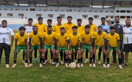 ಉತ್ತರ ಕನ್ನಡ ವಿರುದ್ಧ ಕೊಡಗು ತಂಡಕ್ಕೆ 6-1 ಭರ್ಜರಿ ಜಯ: ಅಂತರ ಜಿಲ್ಲಾ ಫುಟ್‌ಬಾಲ್ ಪಂದ್ಯಾವಳಿಯಲ್ಲಿ ಕೊಡಗು ತಂಡದ ಅಮೋಘ ಪ್ರದರ್ಶನ