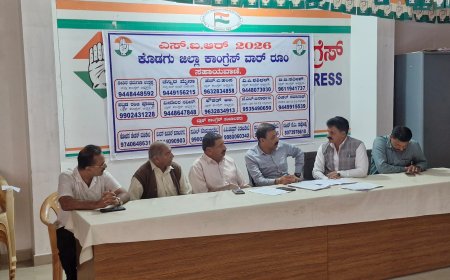 ಜಿಲ್ಲಾ ಕಾಂಗ್ರೆಸ್ ಅಧ್ಯಕ್ಷರಿಂದ ಎಸ್.ಐ.ಆರ್ ವಾರ್ ರೂಮ್ ಪರಿಶೀಲನೆ