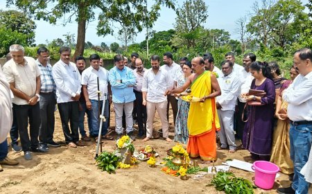 1 ಕೋಟಿ ವೆಚ್ಚದ ಗ್ರಂಥಾಲಯಕ್ಕೆ ಶಾಸಕ ಡಾ. ಮಂತರ್ ಗೌಡರಿಂದ ಶಂಕುಸ್ಥಾಪನೆ