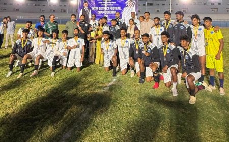 ಅಂತರ ಜಿಲ್ಲಾ ಫುಟ್‌ಬಾಲ್ ಟೂರ್ನಿ-2026: ರಾಜ್ಯ ಮಟ್ಟದಲ್ಲಿ ಮಿಂಚಿದ ಕೊಡಗು;ತನ್ವೀರ್ ಅತ್ಯುತ್ತಮ ಡಿಫೆಂಡರ್,ಮಣಿ ಅತ್ಯುತ್ತಮ ಗೋಲ್ ಕೀಪರ್