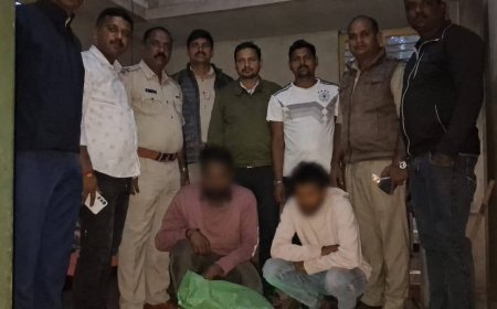 ಗಾಂಜಾ ಮಾರಾಟ : ಇಬ್ಬರು ಆರೋಪಿಗಳ ಬಂಧನ