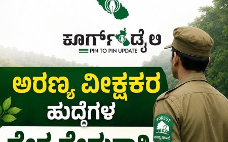 ಅರಣ್ಯ ವೀಕ್ಷಕರ ಹುದ್ದೆಗಳ ನೇರ ನೇಮಕಾತಿ