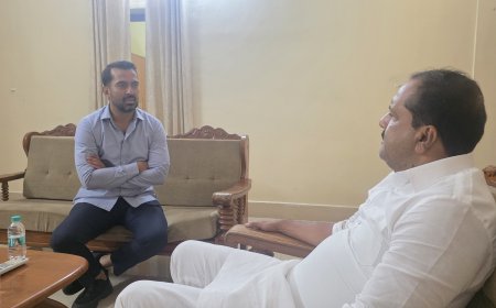 ಆರೋಗ್ಯ ಸಚಿವ ಯು. ಟಿ ಖಾದರ್ ಭೇಟಿ ಮಾಡಿದ ಶಾಸಕ ಡಾ ಮಂತರ್ ಗೌಡ
